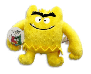 MONSTRUO DE COLORES PELUCHE AMARILLO (15 CM) ALEGR
