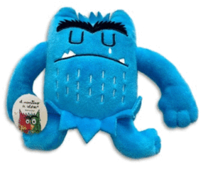MONSTRUO DE COLORES PELUCHE AZUL (15 CM) TRISTEZA