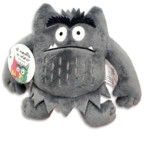 MONSTRUO DE COLORES PELUCHE GRIS(15 CM) MIEDO