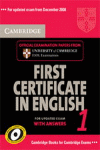 CAMBRIDGE FIRST CERTIFICATE IN ENGLISH 1 FOR UPDATED EXAM STUDENT'S BOOK WITH AN