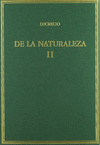 DE LA NATURALEZA. VOL. II. LIBROS IV-VI