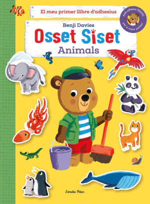 OSSET SISET. EL MEU PRIMER LLIBRE D'ADHESIUS. ANIMALS