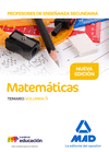 PROFESORES DE ENSEÑANZA SECUNDARIA MATEMÁTICAS TEMARIO VOLUMEN 4