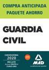 PAQUETE AHORRO BÁSICO GUARDIA CIVIL 2020. AHORRA 84  (INCLUYE TEMARIOS 1, 2 Y 3;