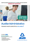 AUXILIAR ADMINISTRATIVO DE LA CONSELLERIA DE SANITAT DE LA GENERALITAT VALENCIAN