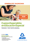 CUERPO ESPECIALISTA EN EDUCACIÓN ESPECIAL DE LA ADMINISTRACIÓN DE LA GENERALITAT