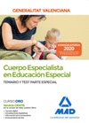 CUERPO ESPECIALISTA EN EDUCACIÓN ESPECIAL DE LA ADMINISTRACIÓN DE LA GENERALITAT