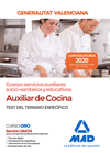 TEST ESPECÍFICO AUXILIAR DE COCINA CUERPO SERVICIOS AUXILIARES SOCIO-SANITARIOS Y EDUCATIVOS DE LA ADMINISTRACIÓN D