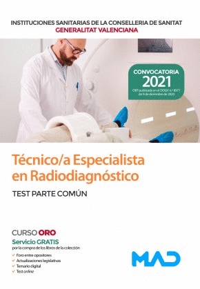 TÉCNICO ESPECIALISTA EN RADIODIAGNÓSTICO TEST PARTE COMÚN