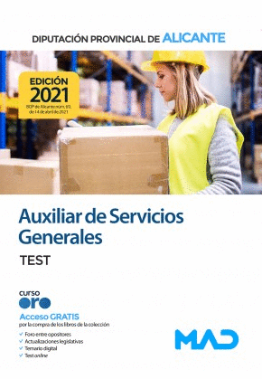 PSA AUXILIAR DE SERVICIOS GENERALES TEST DIPUTACIÓN ALICANTE