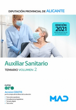 AUXILIAR SANITARIO TEMARIO VOLUMEN II DIPUTACIÓN DE ALICANTE