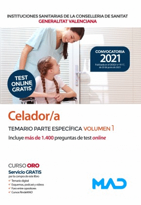 TEMARIO ESPECÍFICO 1. CELADOR/A DE INSTITUCIONES SANITARIAS DE LA CONSELLERIA DE SANITAT DE LA GENERAL