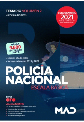 POLICIA NACIONAL ESCALA BASICA. TEMARIO VOLUMEN 2