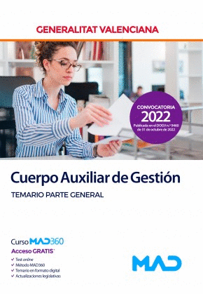 CUERPO AUXILIAR DE GESTIÓN TEMARIO GENERAL