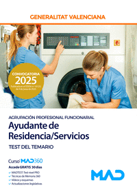 AYUDANTE RESIDENCIA/SERVICIOS TEST AGRUPACION PROFESIONAL F