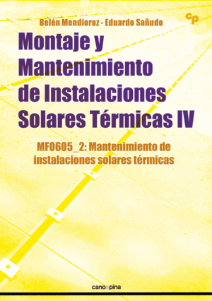MONTAJE Y MANTENIMIENTO DE INSTALACIONES SOLARES TÉRMICAS IV