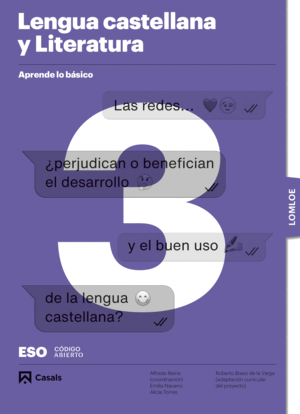 APRENDE LO BÁSICO. LENGUA CASTELLANA Y LITERATURA 3 ESO. LOMLOE