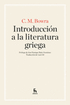 INTRODUCCIÓN A LA LITERATURA GRIEGA