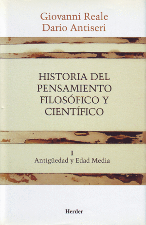 HISTORIA DEL PENSAMIENTO FILOSÓFICO Y CIENTÍFICO I