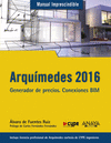 ARQUÍMEDES 2016. GENERADOR DE PRECIOS. CONEXIONES BIM