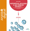 MATEMÁTICAS APLICADAS A LAS CIENCIAS SOCIALES I. BACHILLERATO. ANAYA + DIGITAL.