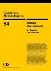 CUADERNOS METODOLOGICOS 54 ANALISIS DISCRIMINANTE