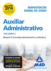 AUXILIAR ADMINISTRATIVO ESTADO.  TEMARIO 2