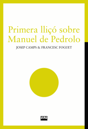 PRIMERA LLIO SOBRE MANUEL DE PEDROLO