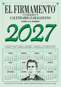 CALENDARIO 2027 ZARAGOZANO PARED EL FIRMAMENTO (VERDE)