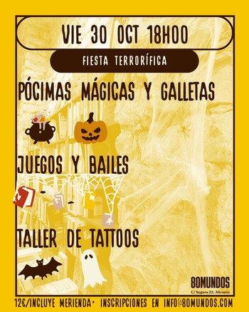 Chiquifórum: Merienda, juegos y tattoos (Fiesta terrorífica)